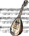 Lute with music