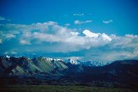 mountains with sky