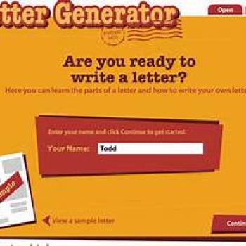 Letter Generator Read Write Think